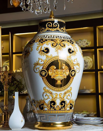 Versace Prestige Gala Lidded Vase – 76 cm