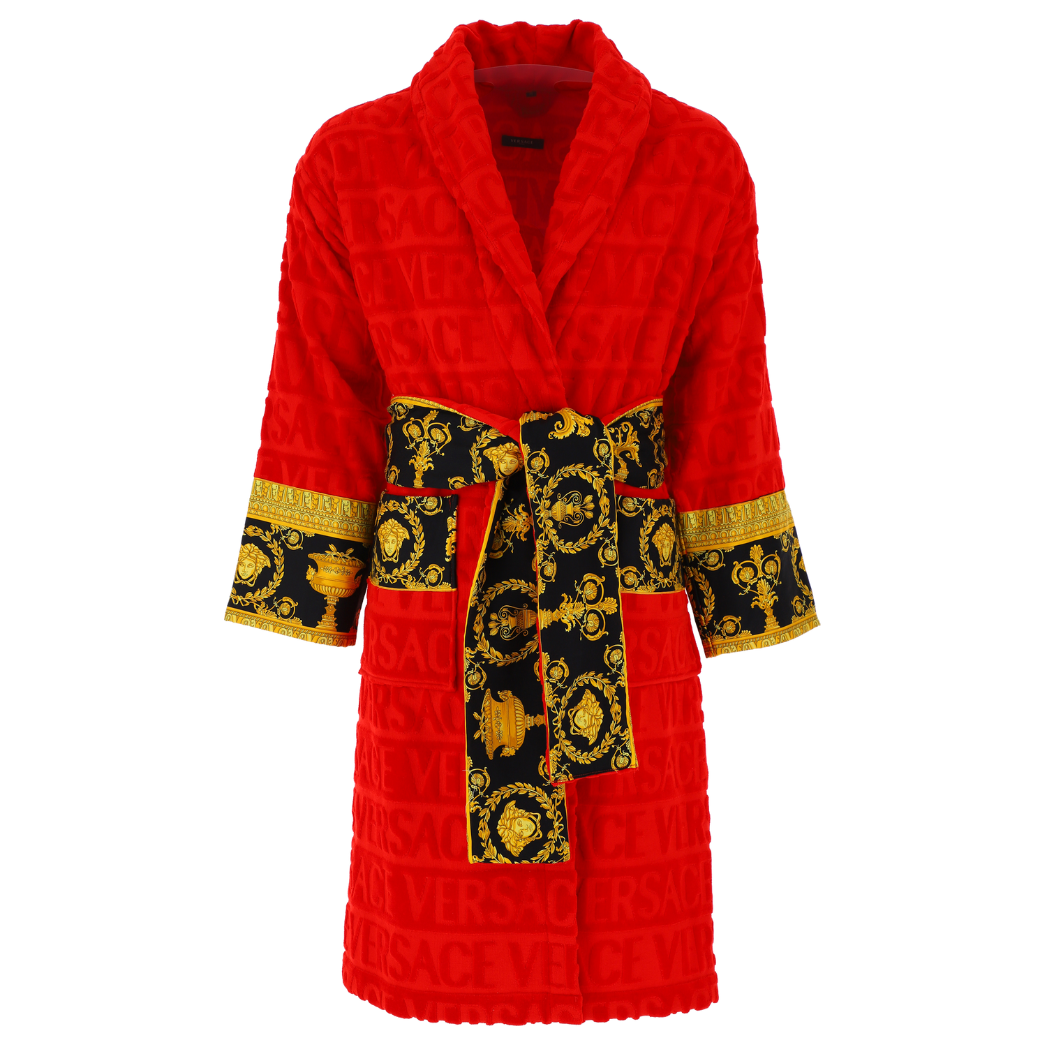 I Heart Baroque Bathrobe no hood-Red – Major Interiors
