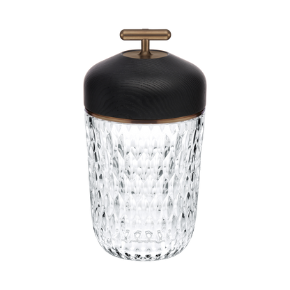 Folia Black Wood Portable Lamp