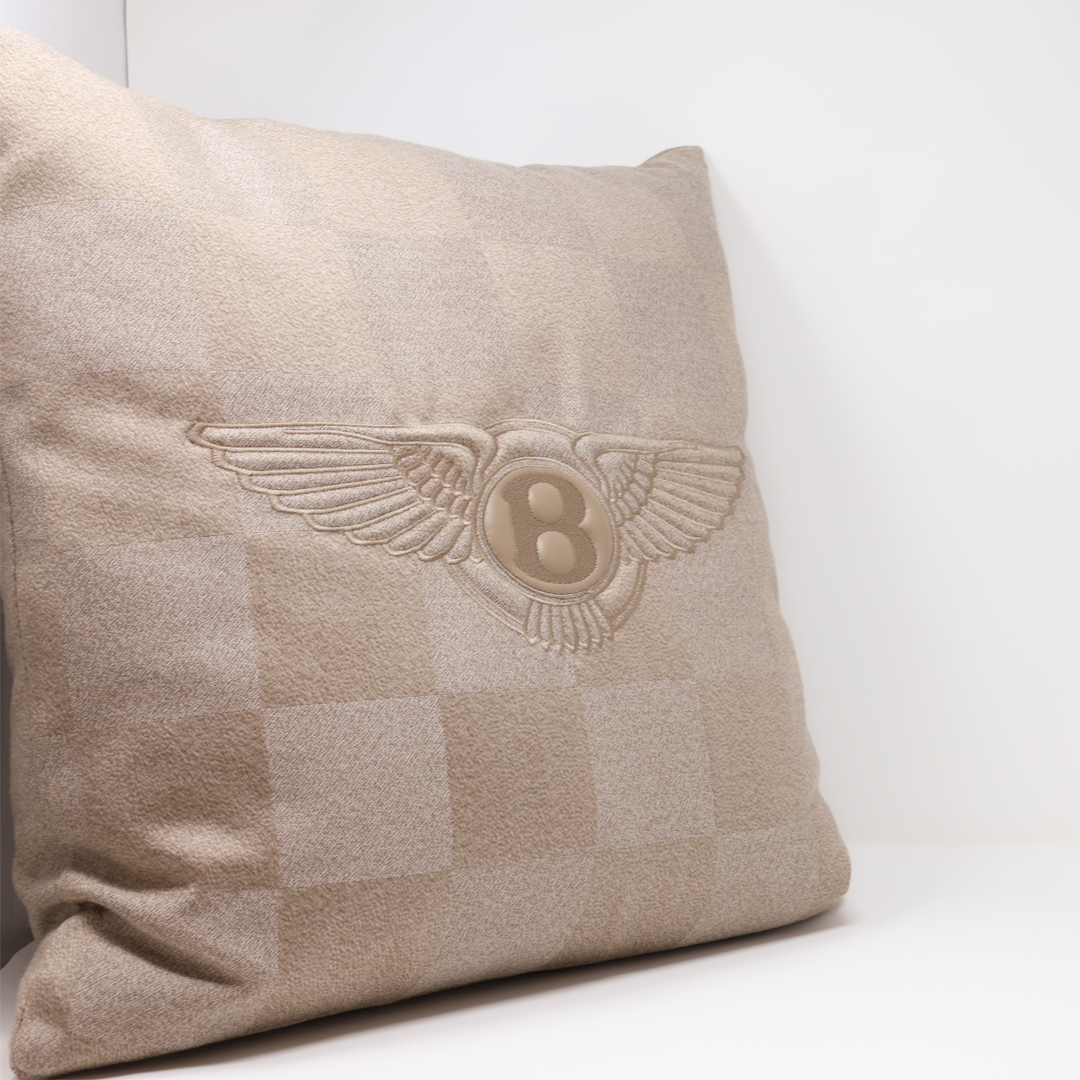 Bentley Home Checkered Cushion