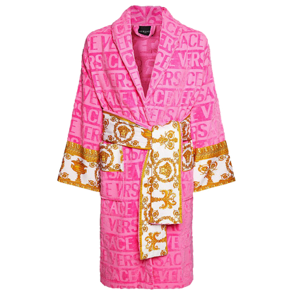 I Heart Baroque Pink  Bathrobe - S