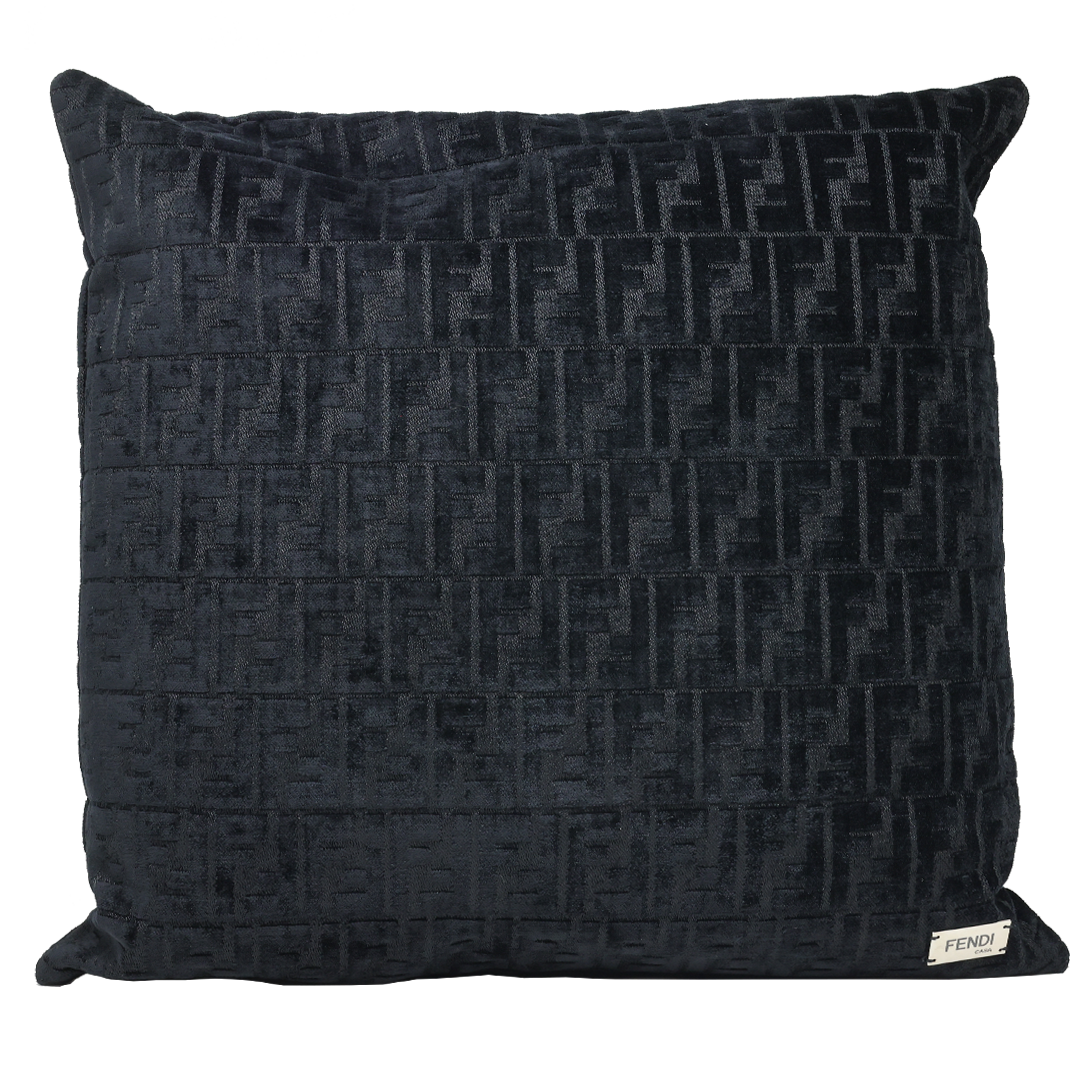 Fendi FF all over Cushion - Black – Major Interiors Inc.