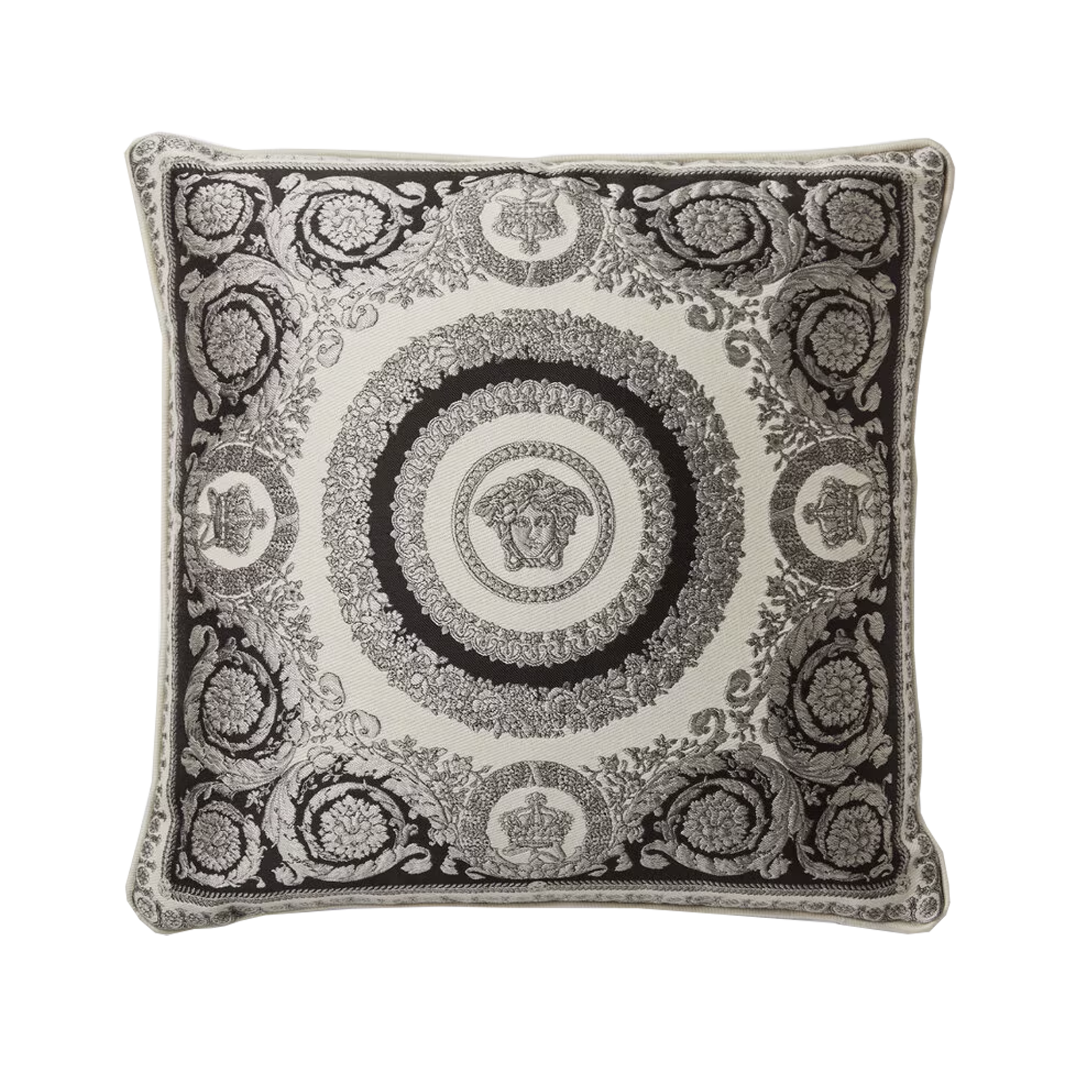 Crete De Fleur Cushion - Silver