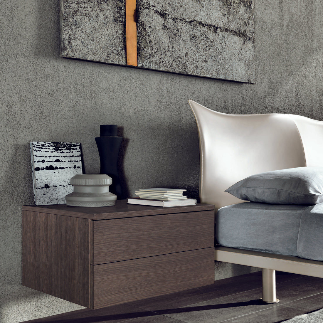 Tao Night Bedside Table & Drawer