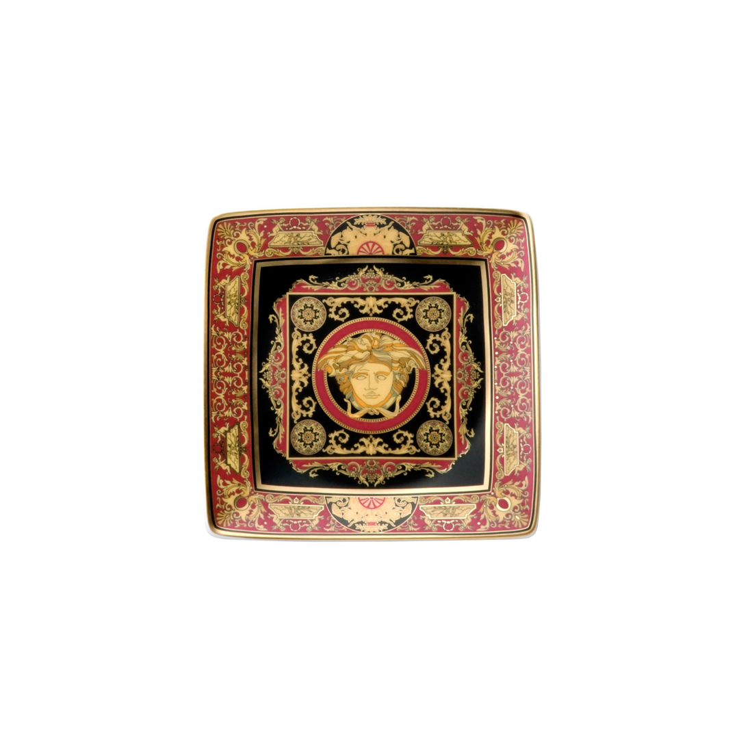 Medusa Red 12 cm Square Plate