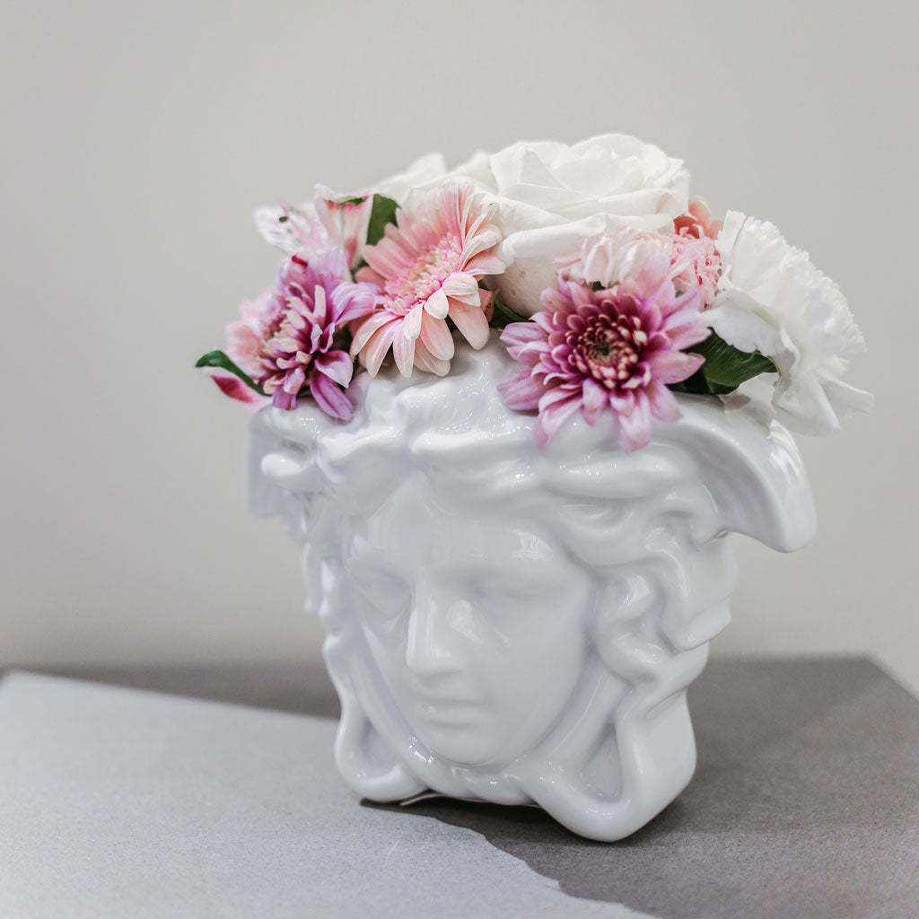 Medusa Grande Medium White Vase 21 cm, 8 1/4 inch