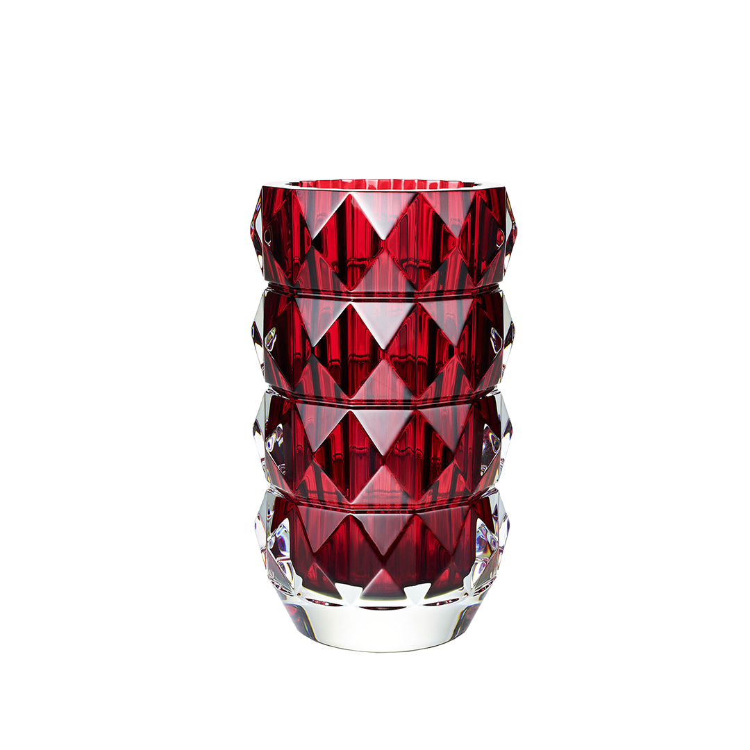 Louxor Red Round Vase 230-Medium