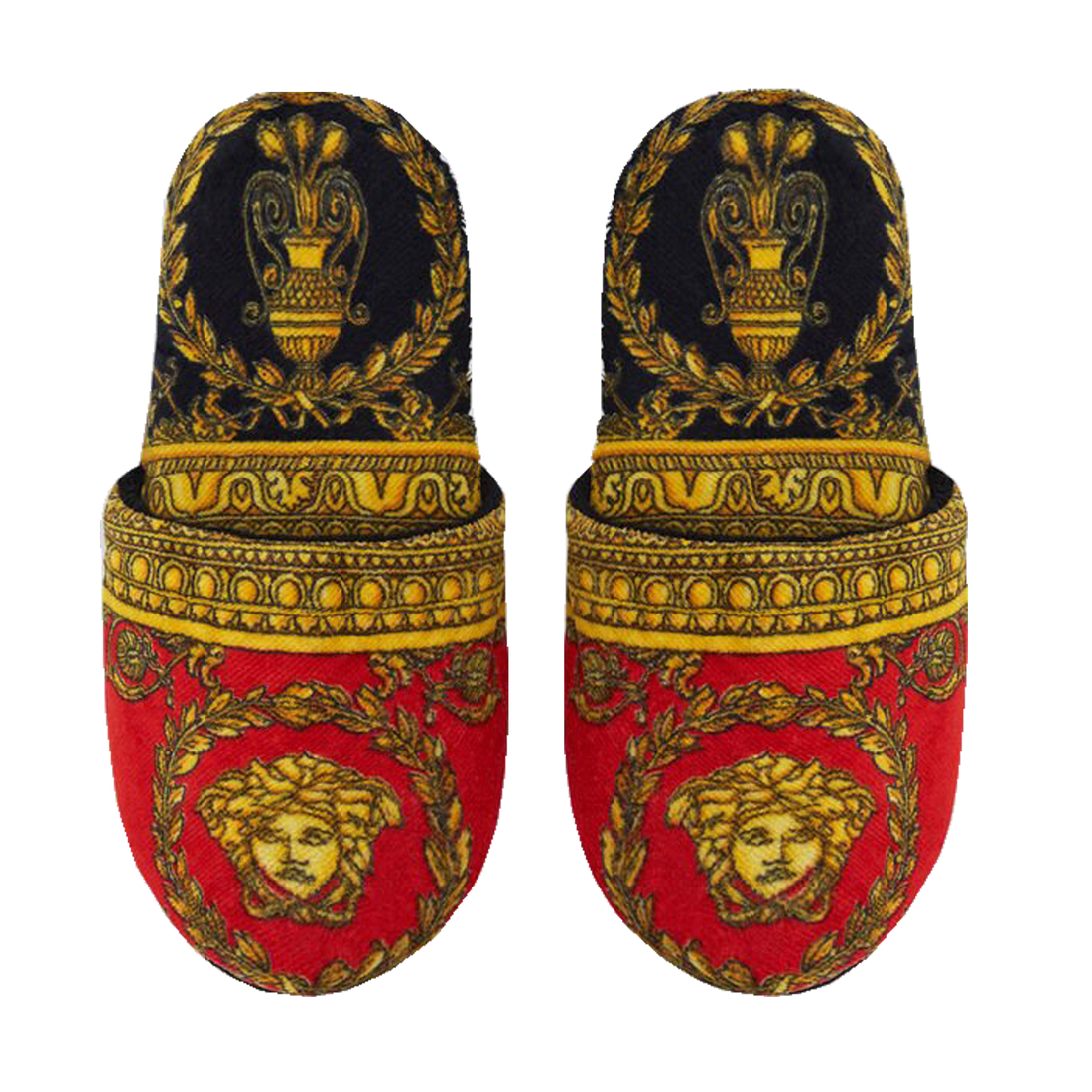 I Heart Baroque Slippers Red
