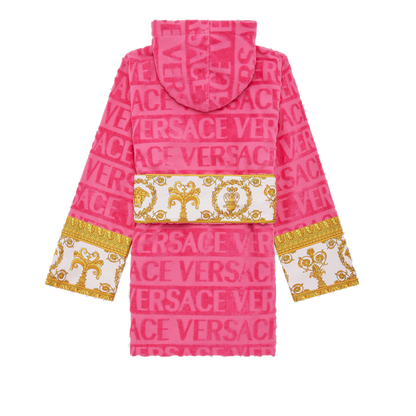 versace pink dressing gown I Baroque Bathrobe Pink